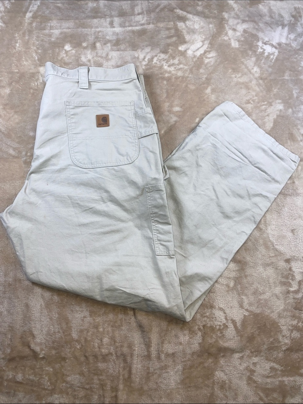 Carhartt Men's Light Cream Utility Cargo Pants 40x32